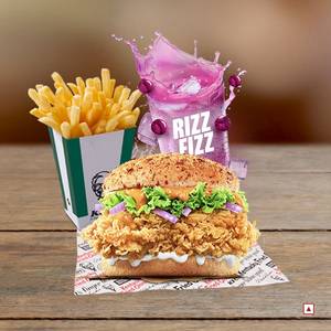 Tandoori Chicken Zinger Burger Meal