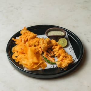 Crispy Fried Sea Bass 'Fish N Chips'
