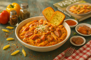 Chicken Overloaded Pasta In Creamy Tomato