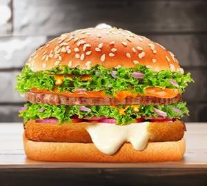 Chicken makhani burger