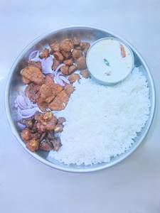 White Rice With Mor Kulambu With Fries [Serves 1]