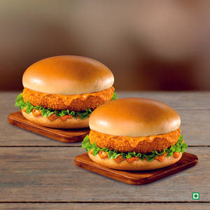Gold Veg Zinger Burger x 2