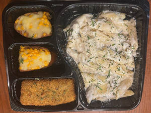 Veg Pasta + 1 PCS Garlic Bread Cheese + 2 PCS Fried Mozzarella