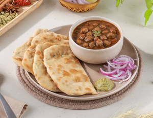 Aloo Paratha [2] & Chole Thali