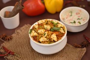 Paneer Biryani With Raita