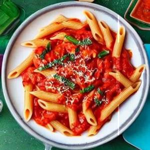Veggies marinara red sauce pasta