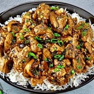 Mushroom rice chicken