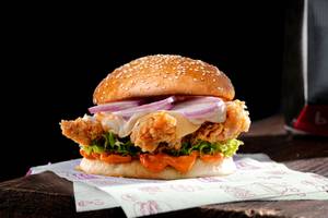 Fried Chicken Strips Burger
