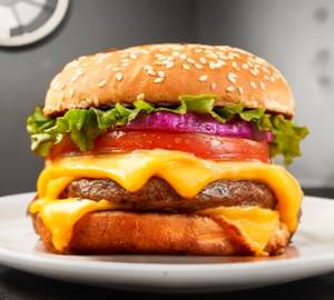 Cheese Burger with Aloo Tikki