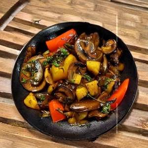 Mushroom chilly veg