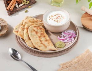 Aloo Paratha [2] & Masala Dahi Thali