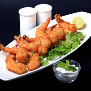 Golden Fried Prawns