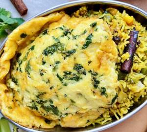 Plain Biryani + Double omelette + Raita