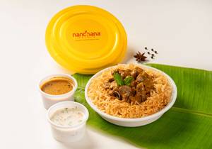 Bowl Mushroom Hyderabadi Biryani