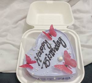 Delicious Chocolate Truffle Heart Shape Bento Cake