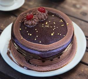 Double Chocolate  Normal Butter Cream Cake