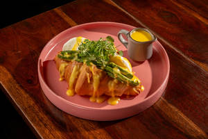 Avocado & Poached Eggs Croissant