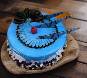 Blueberry pastry cake