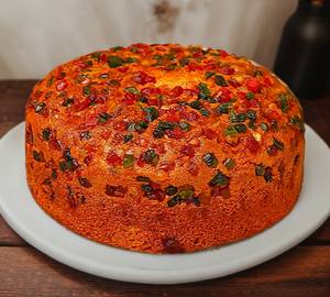 Square Vanilla Dry Fruit Cake