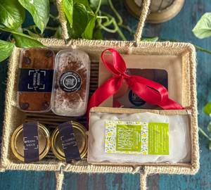 Assorted Rectangle Jute Hamper