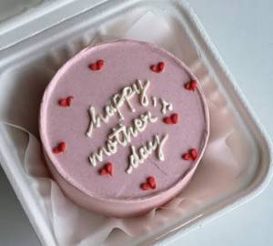 Happy Mother's Day Vanilla Bento Cake
