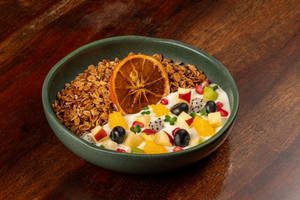 In House Granola With  Greek Yogurt And Fresh Fruit