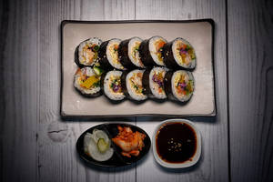 Veg Korean Kimbap