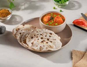 Mom Style Aloo Matar - Light Meal