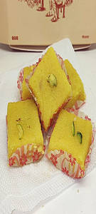 Coconut Kesar Barfi