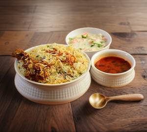 Chicken Dum Biryani Single.