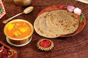 Aloo Tamtar Sabji & Whole Wheat Lachha Paratha