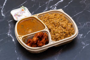Kuska + Chicken Chettinad + Chilli Chicken