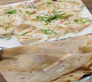 Rumali Roti + Malai Chaap