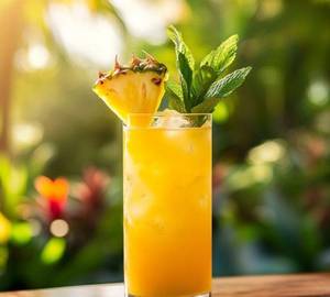 Pineapple with mint