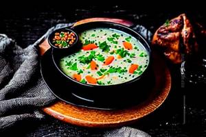 Lemon coriander soup chicken