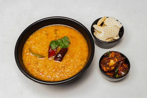 Rasam Rice With Chicken Chukka