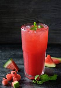 Watermelon with mint