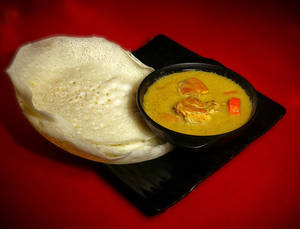 3 Appam + Chicken Stew