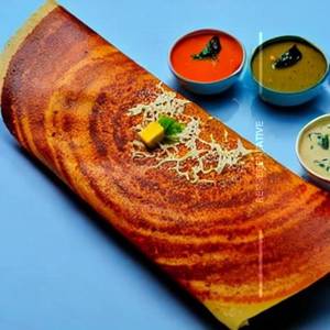 Cheese Rava Sada Dosa Butter