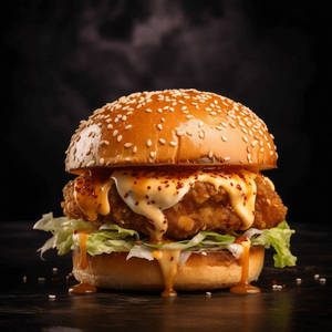 YUMMY Peri-peri CRUNCHY BURGER