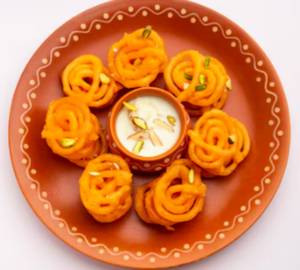 Rabdi Jalebi (1 Plate, 4 Pcs)
