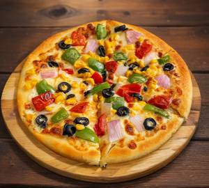 The Moon Paradise Pizza (4 Slice)+chocolaval