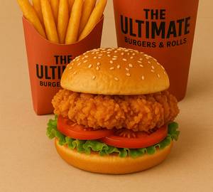 Fried Chicken Burger Meal