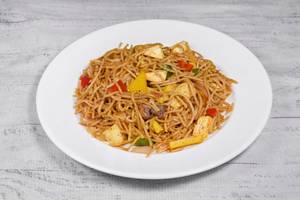 Red Rice Noodles With Paneer