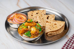 Aloo Do Pyaza With Roti Or Paratha Or Rice