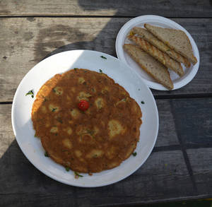Masal Omelette Indian Style