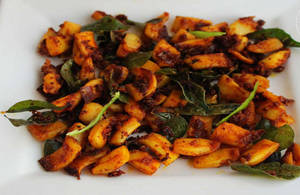 Grilled Squid Tawa Fry[spicy malabar dish]