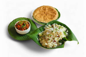 Coconut Rice-Veg Korma Or Raita-Roasted Papad [o]