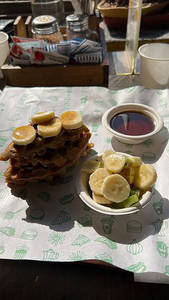 Oat Banana Waffle