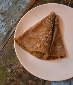 Mushroom Cream Cheese Crepe
